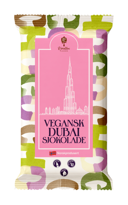 Vegansk Dubaisjokolade 200 g med pistasj